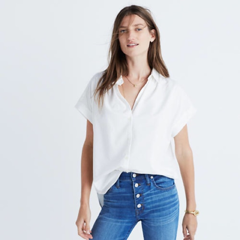 Madewell Central Shirt in Pure White